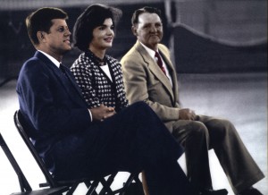 Henry Hansen, ILWU Local 12, with President John F. and Jackie Kennedy