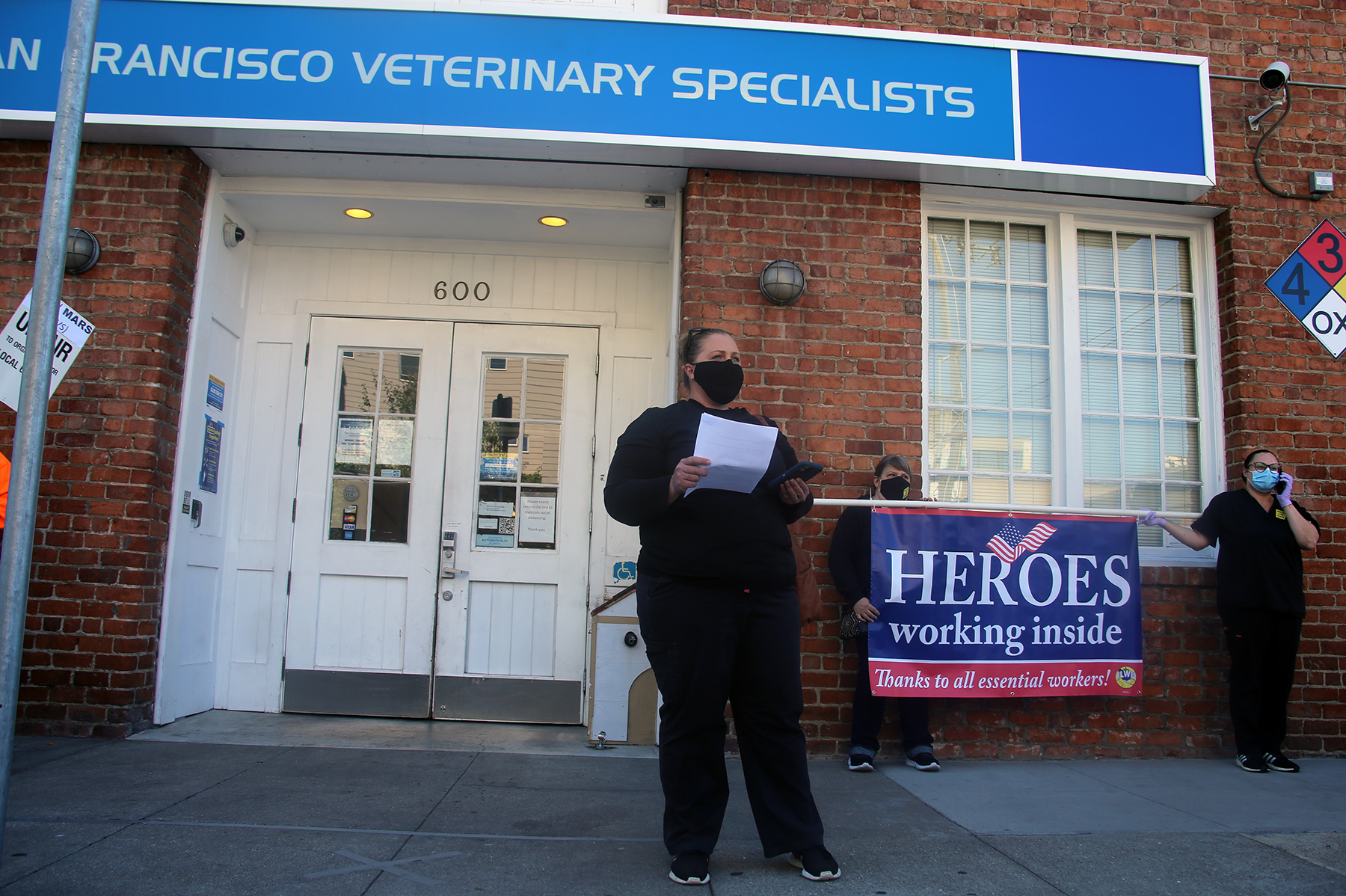 Veterinary workers strike SF’s largest animal hospital to protest